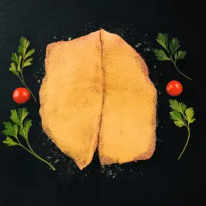 Cachopo de novilla relleno de jamón y queso empanad